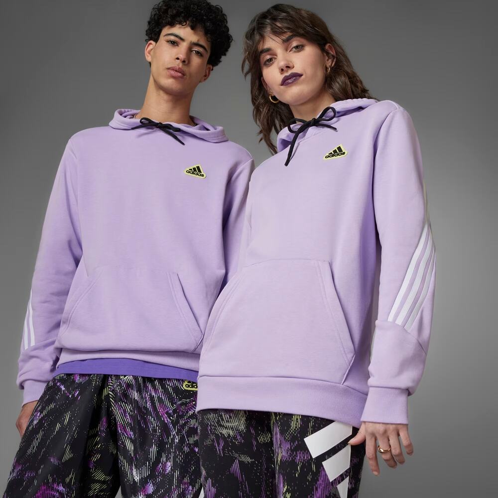 Adidas Future Icons Hyperpulse Hoodie Gender Neutral Large UNITEFIT Purple Cozy